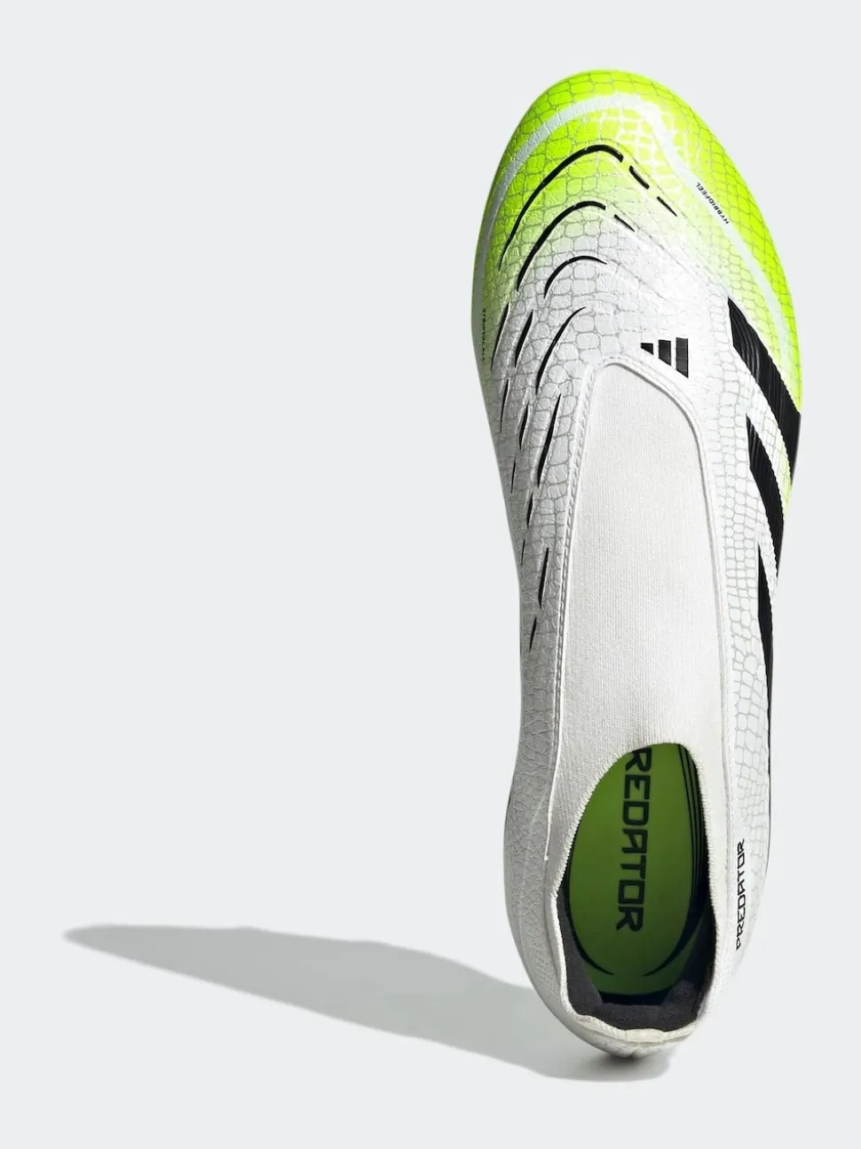 adidas White/Lemon Adult Predator League Laceless Firm/Multi Ground Boots