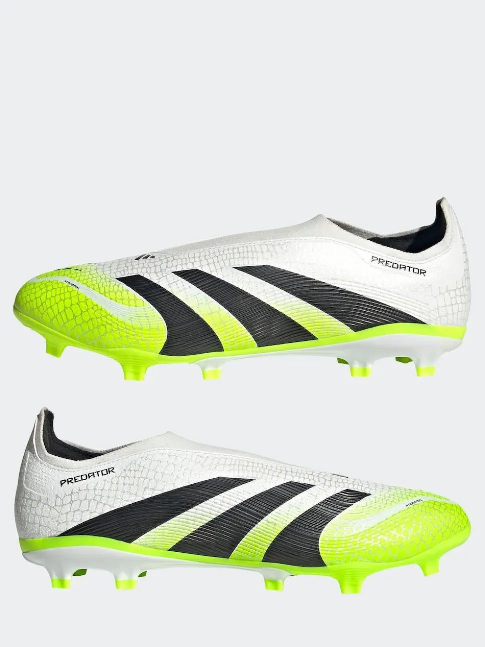 adidas White/Lemon Adult Predator League Laceless Firm/Multi Ground Boots