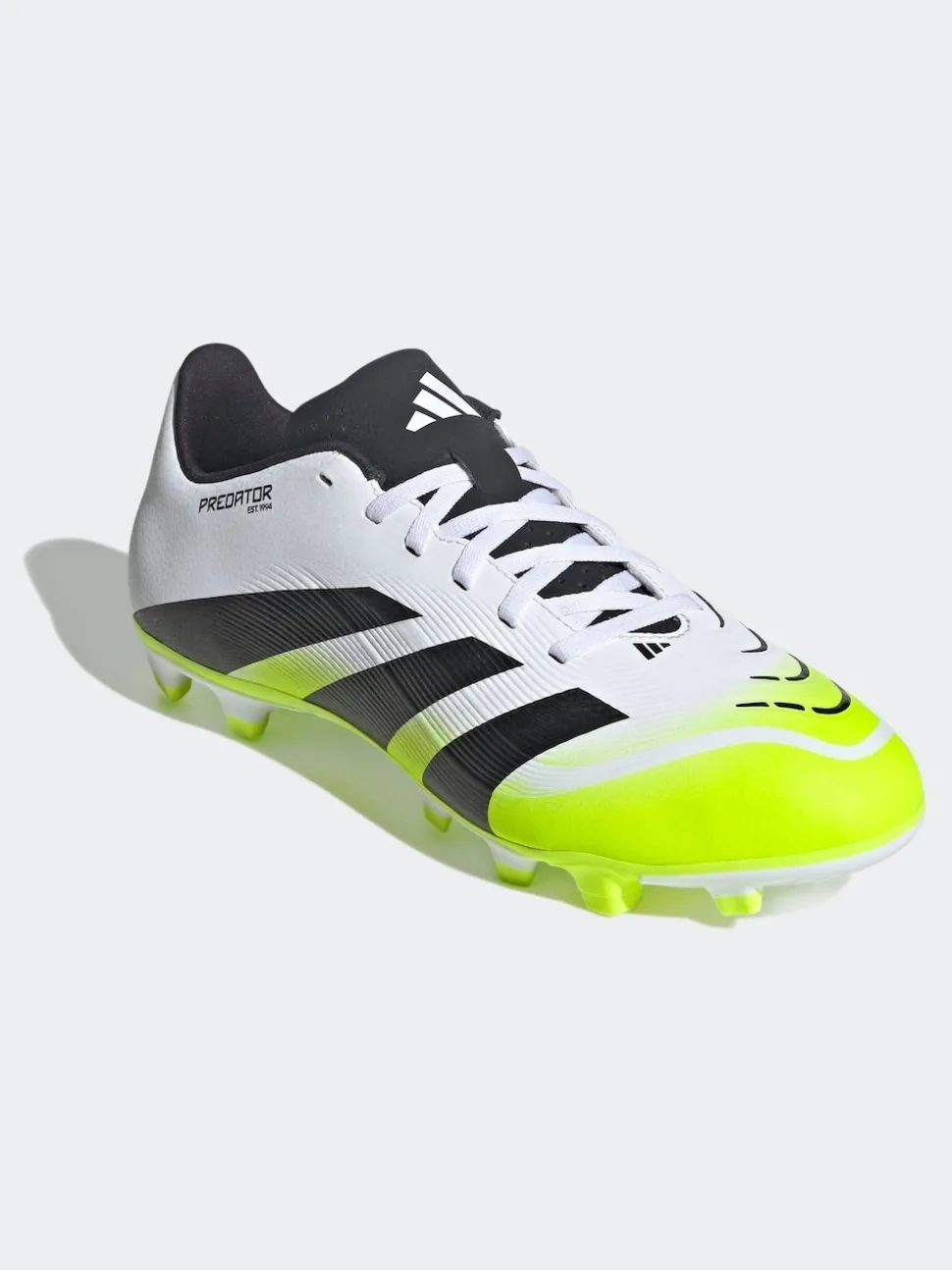 adidas White/Lemon Adult Predator Club Firm/Multi Ground Boots