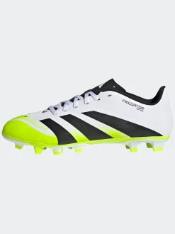 adidas White/Lemon Adult Predator Club Firm/Multi Ground Boots