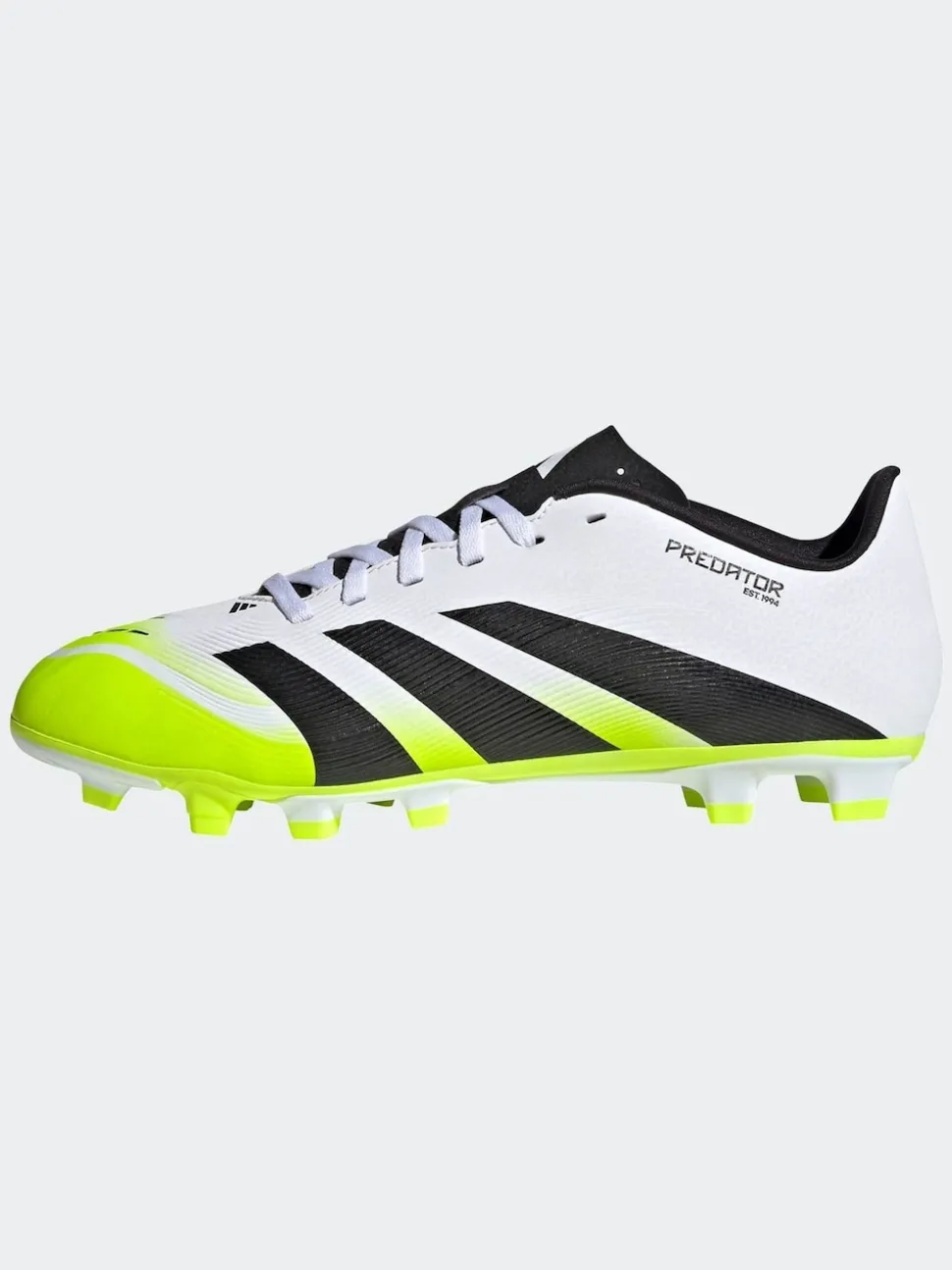 adidas White/Lemon Adult Predator Club Firm/Multi Ground Boots