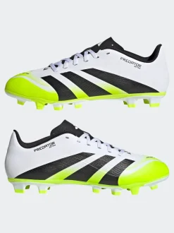 adidas White/Lemon Adult Predator Club Firm/Multi Ground Boots