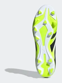 adidas White/Lemon Adult Predator Club Firm/Multi Ground Boots