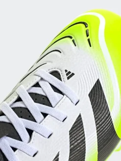 adidas White/Lemon Adult Predator Club Firm/Multi Ground Boots