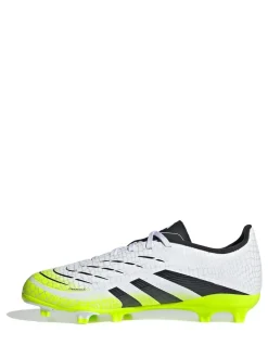 adidas White/Lemon Kids Predator League Firm/Multi Ground Boots