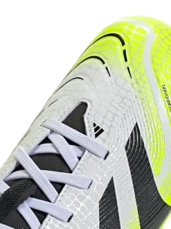 adidas White/Lemon Kids Predator League Firm/Multi Ground Boots