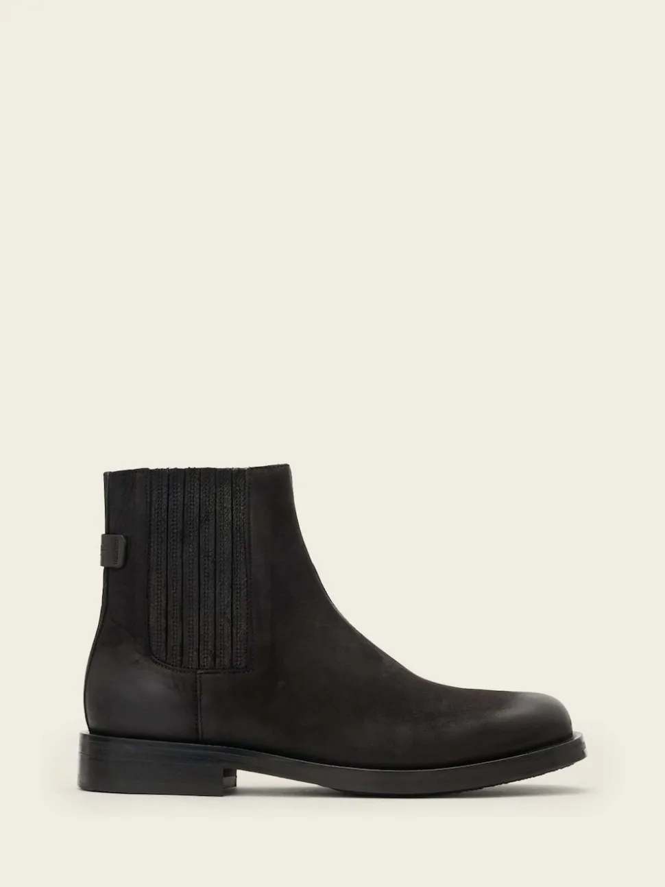 AllSaints Black Bloom Chelsea Boots