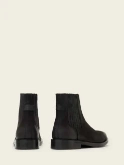 AllSaints Black Bloom Chelsea Boots