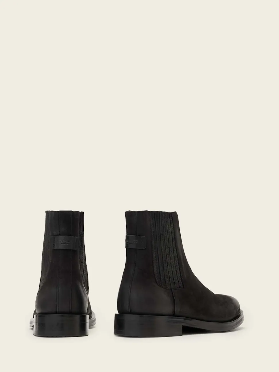 AllSaints Black Bloom Chelsea Boots