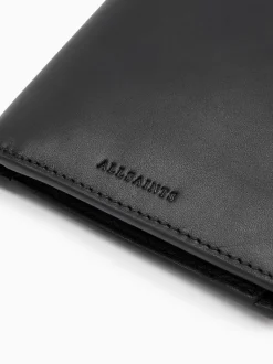 AllSaints Black Delph Wallet