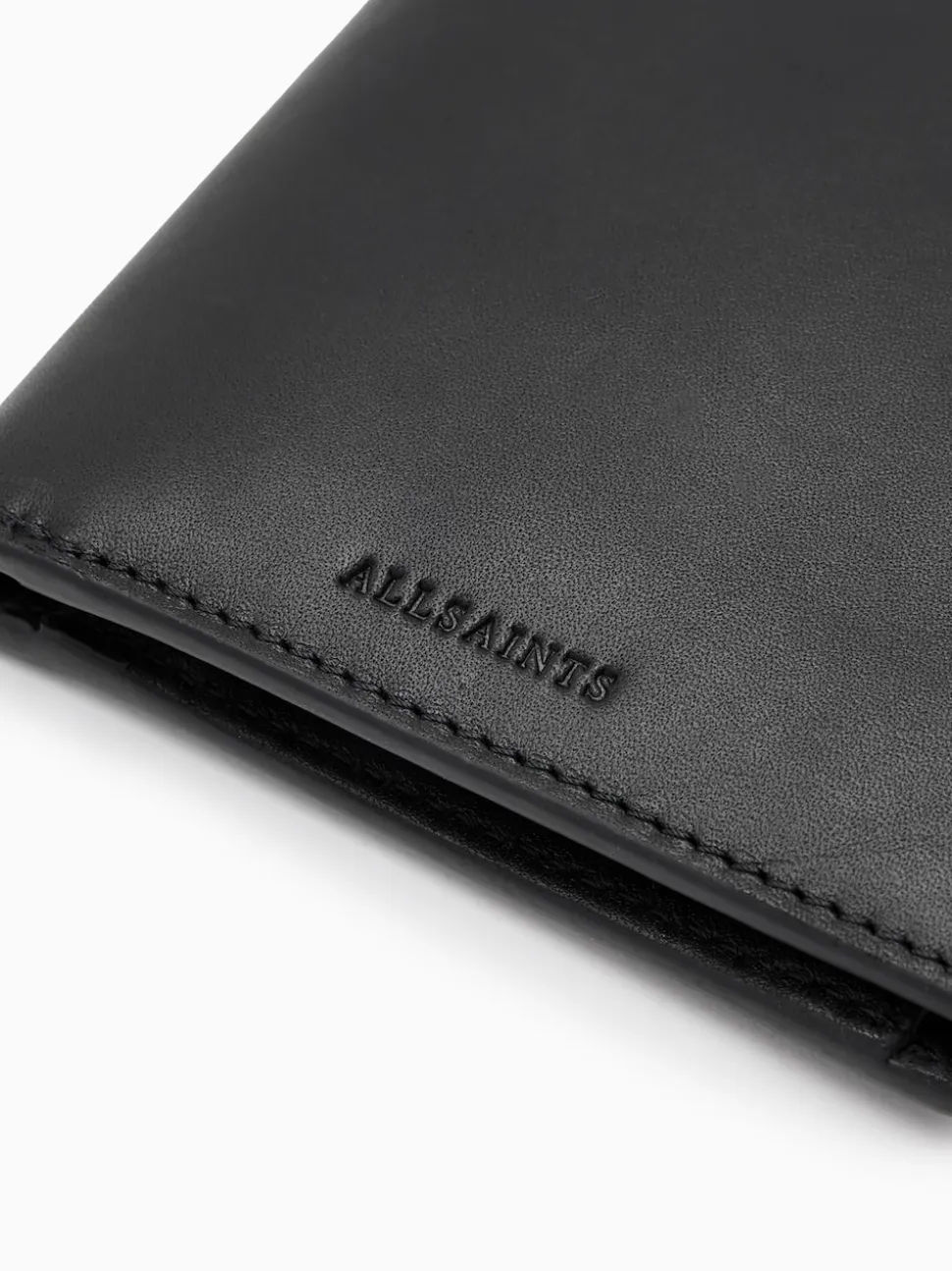 AllSaints Black Delph Wallet