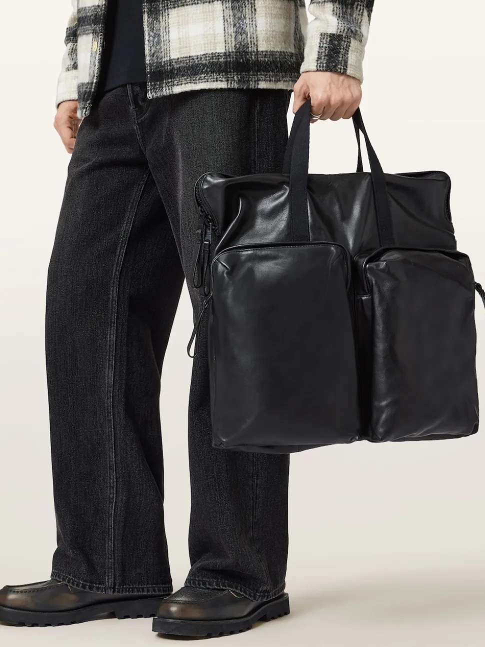 AllSaints Black Haven Force Backpack