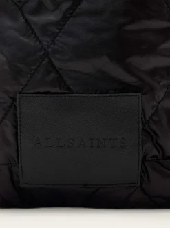 AllSaints Black Haven Quilt Pouch