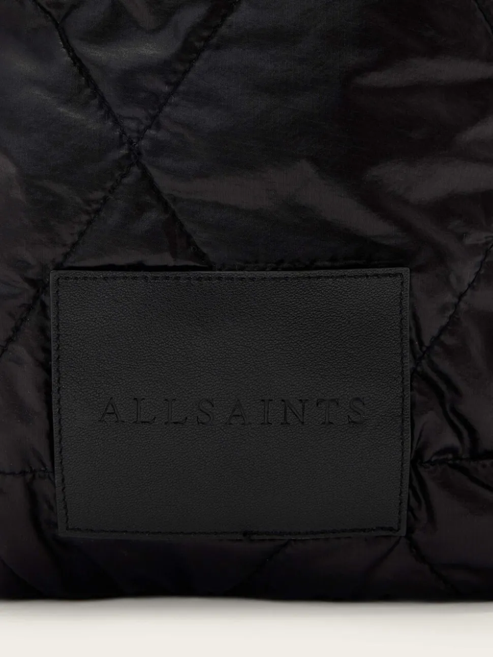AllSaints Black Haven Quilt Pouch