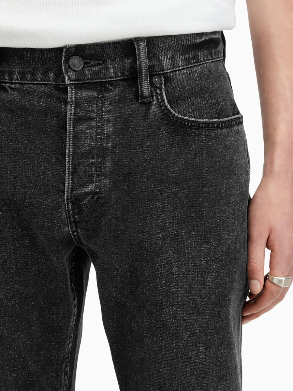 AllSaints Black Iggy Jeans
