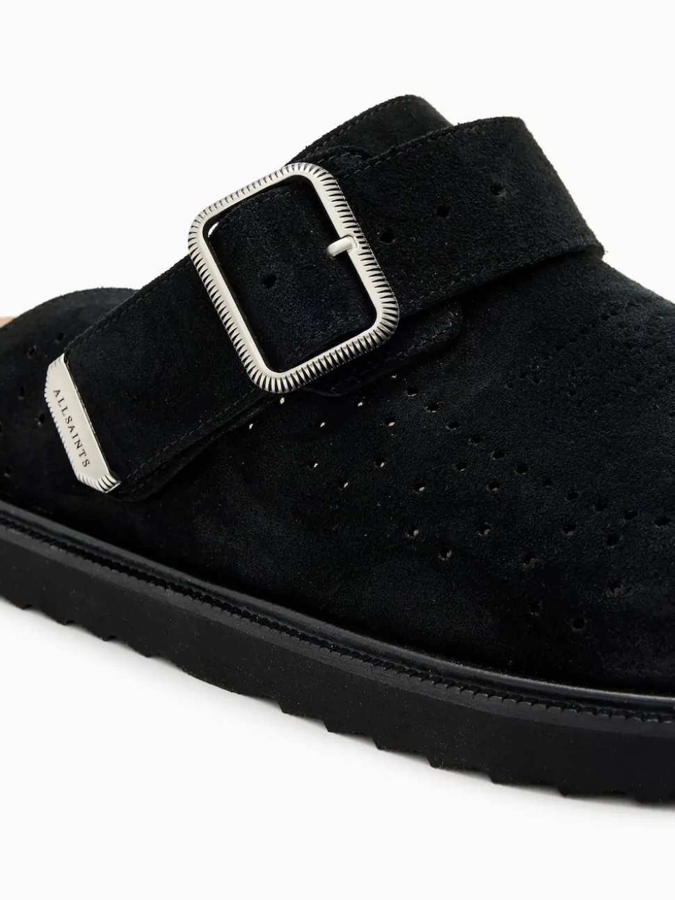 AllSaints Black Randal Mules