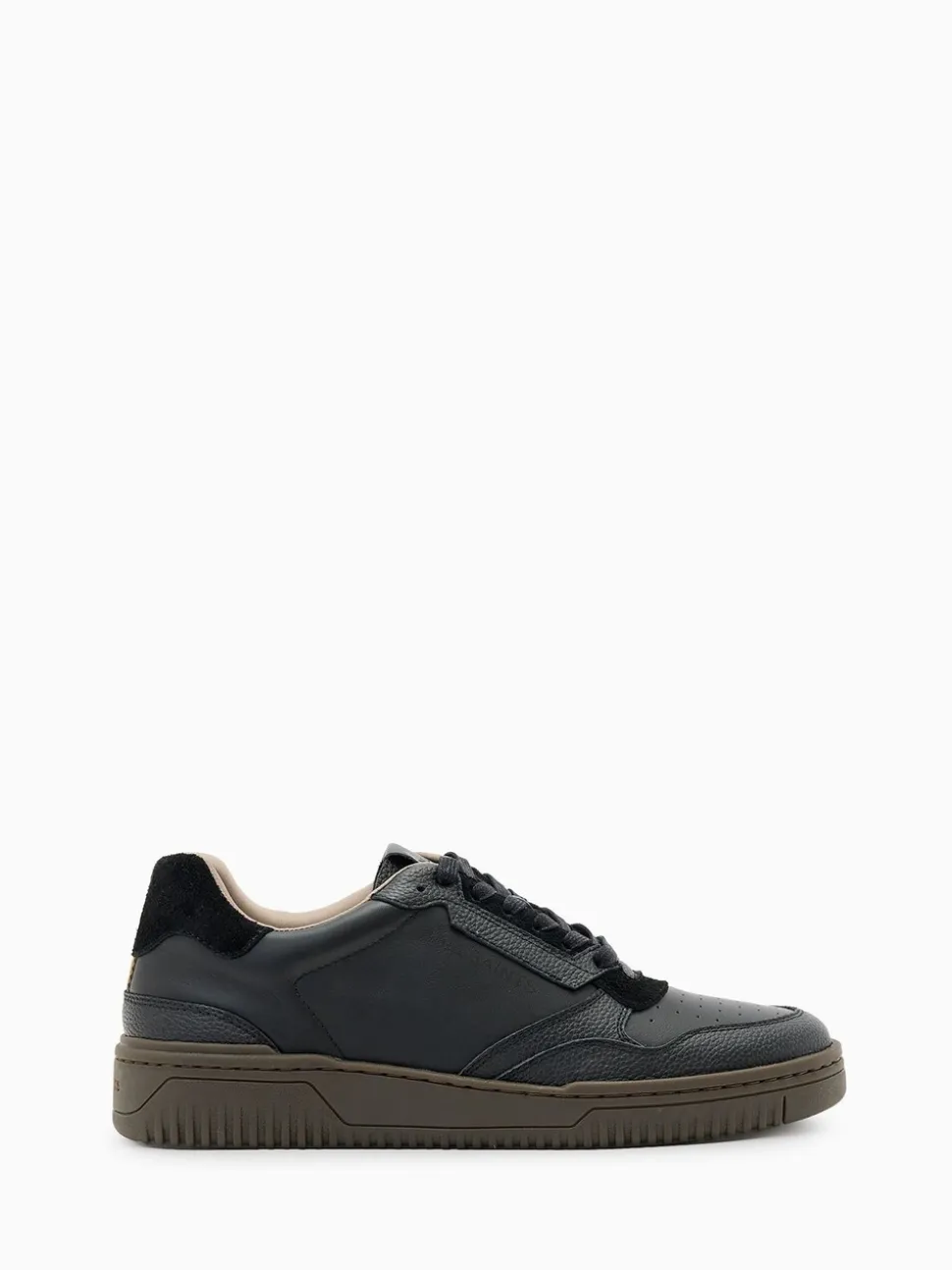 AllSaints Black Regan Low Shoes