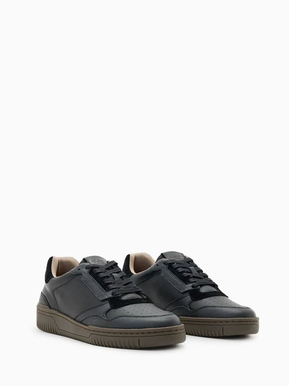 AllSaints Black Regan Low Shoes
