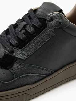 AllSaints Black Regan Low Shoes