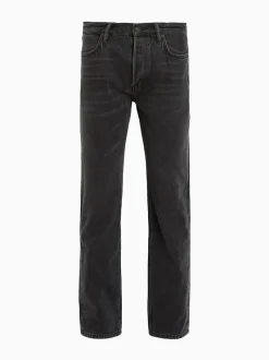 AllSaints Black Reid Black Straight Leg Jeans