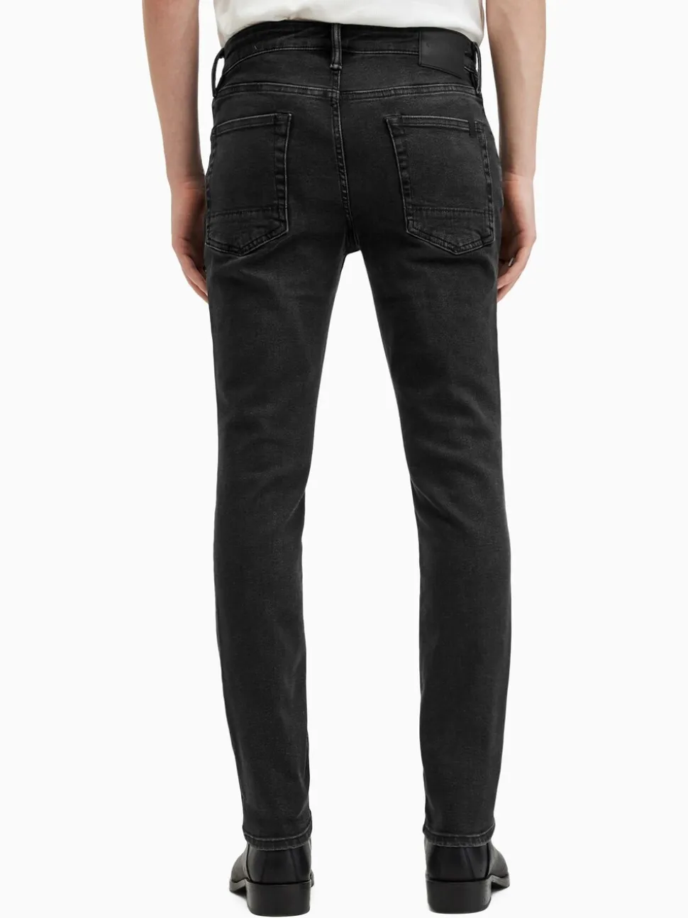 AllSaints Black Sid Blue Skinny Jeans