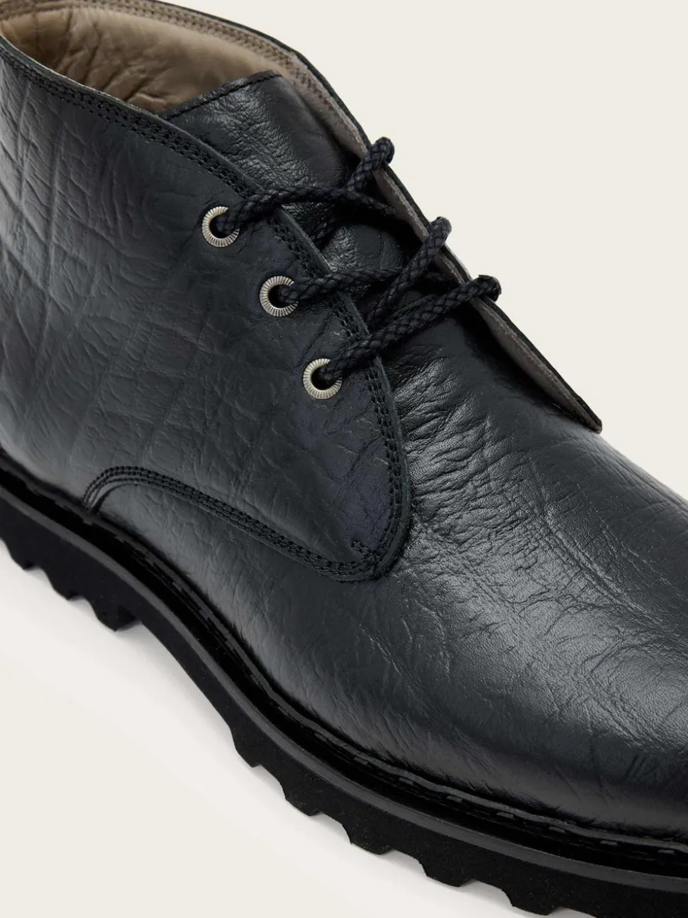 AllSaints Black Skiff Mid Boots