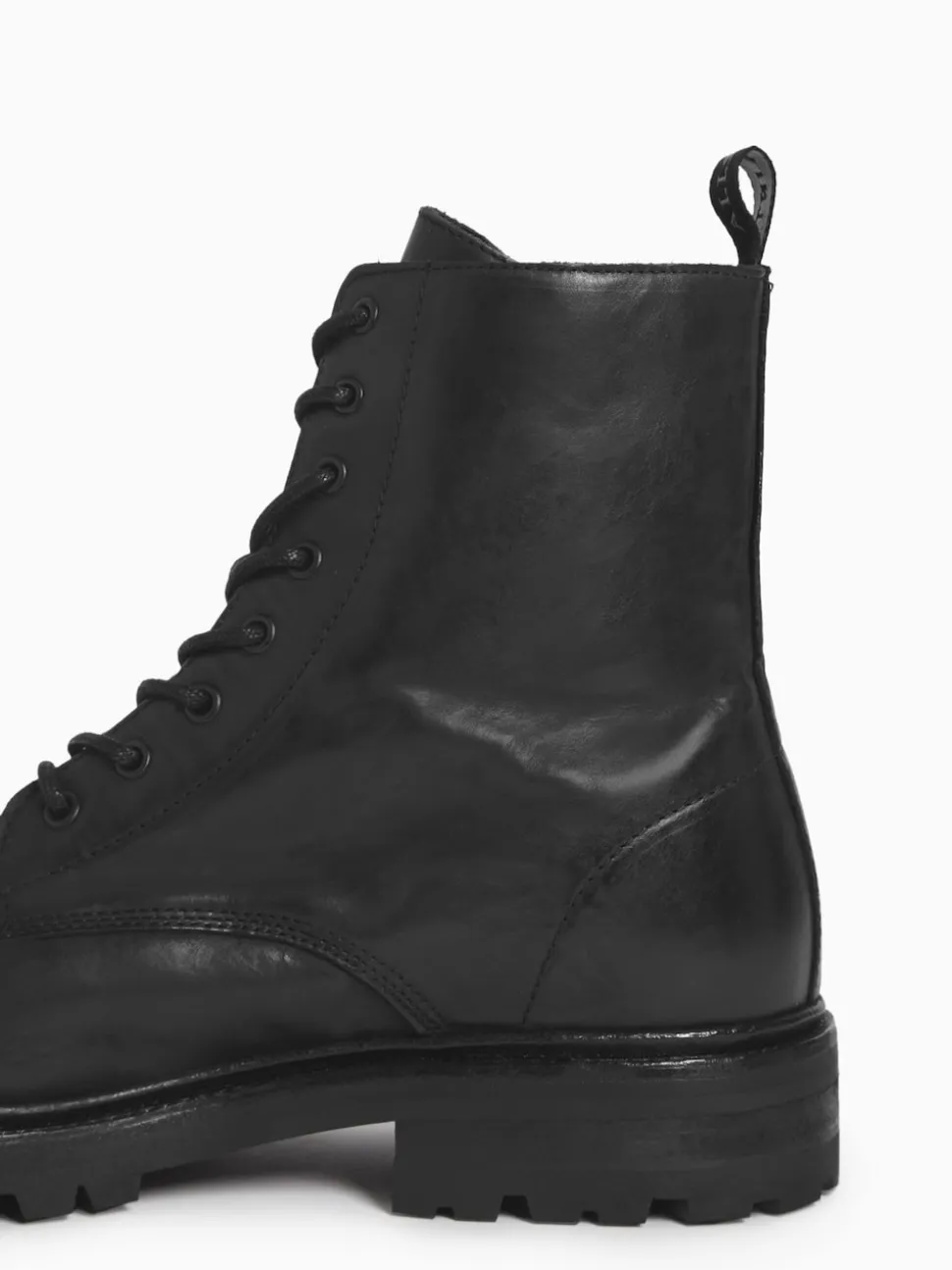 AllSaints Black Tobias Boots