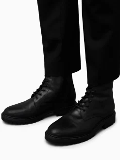 AllSaints Black Tobias Boots