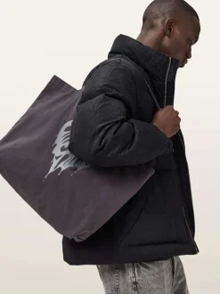AllSaints Black Tripp Tote Bag