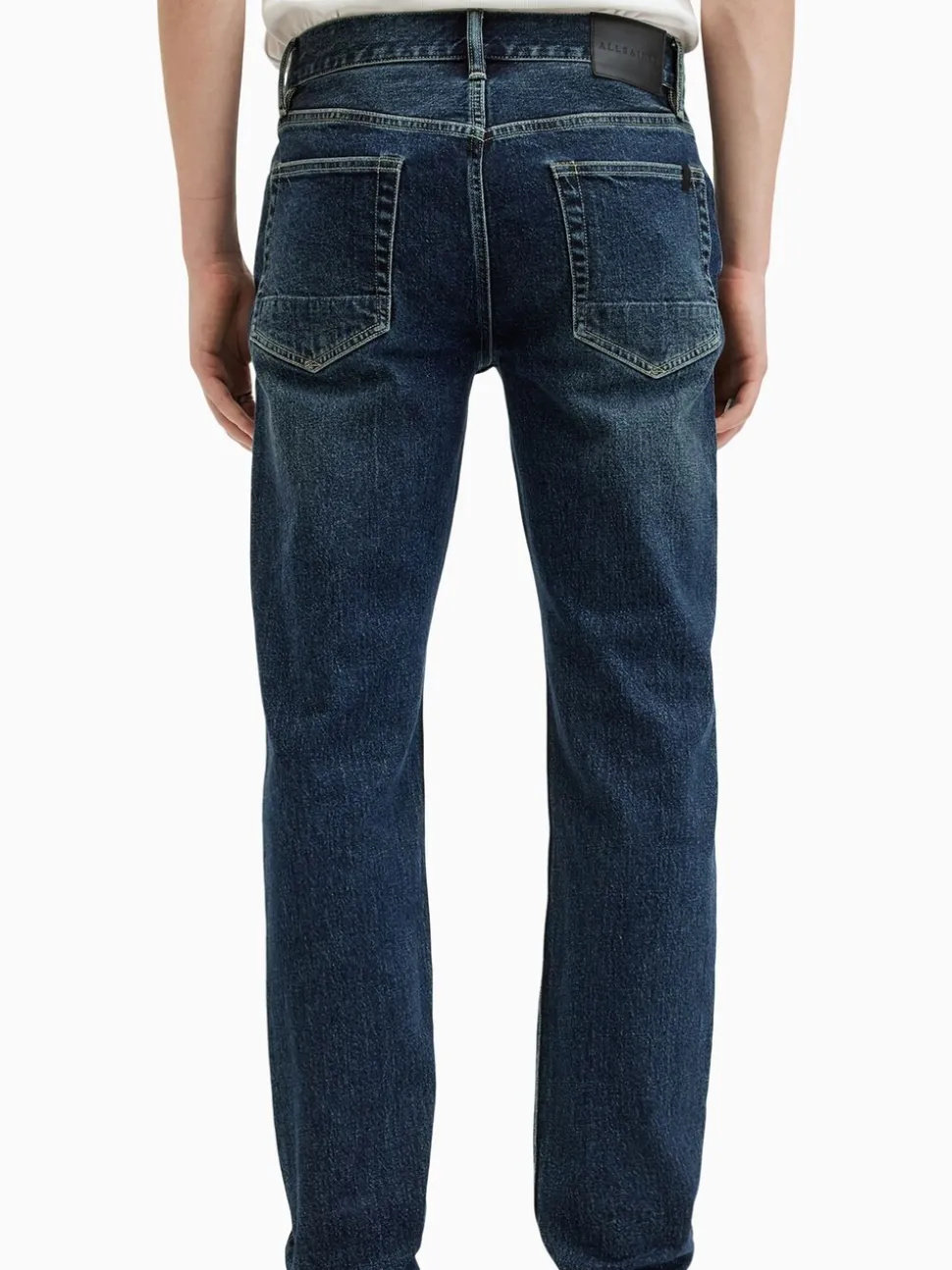AllSaints Blue Iggy Black Slim Fit Jeans