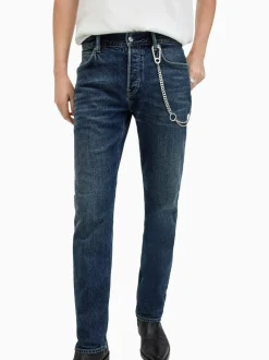 AllSaints Blue Iggy Black Slim Fit Jeans