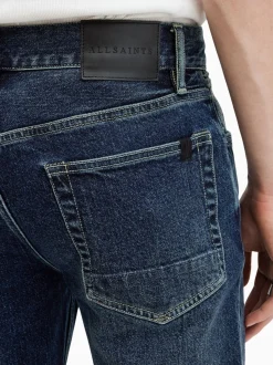 AllSaints Blue Iggy Black Slim Fit Jeans