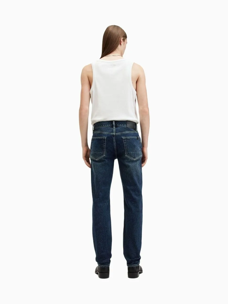 AllSaints Blue Iggy Black Slim Fit Jeans