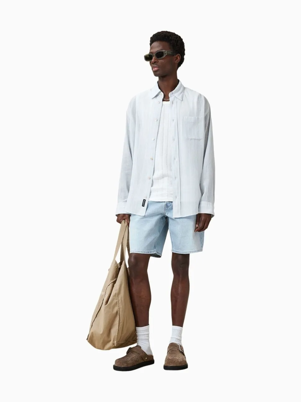 AllSaints Blue Switch Shorts