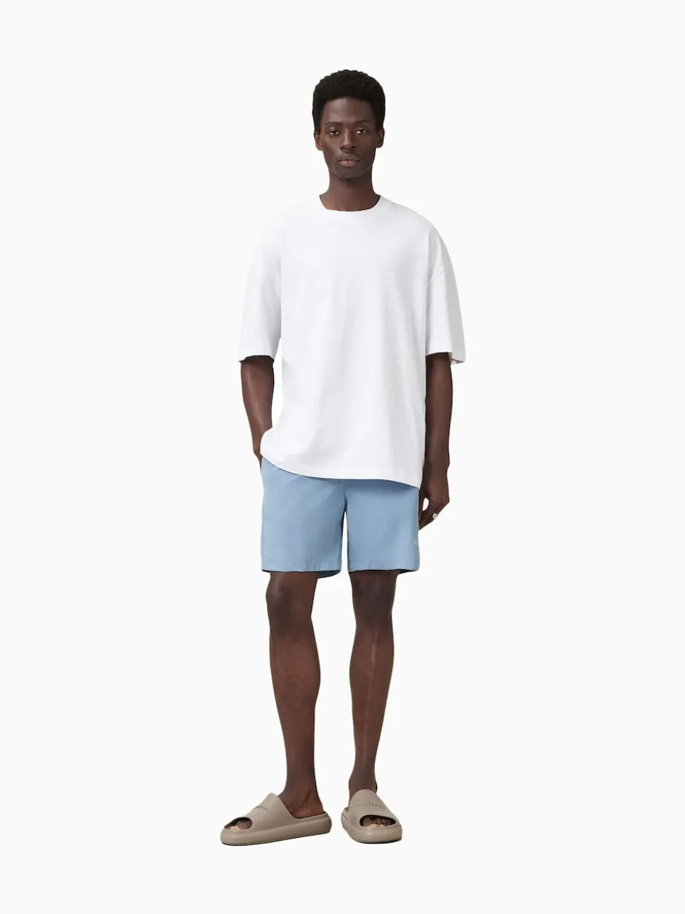 AllSaints Blue Underground Swim Shorts