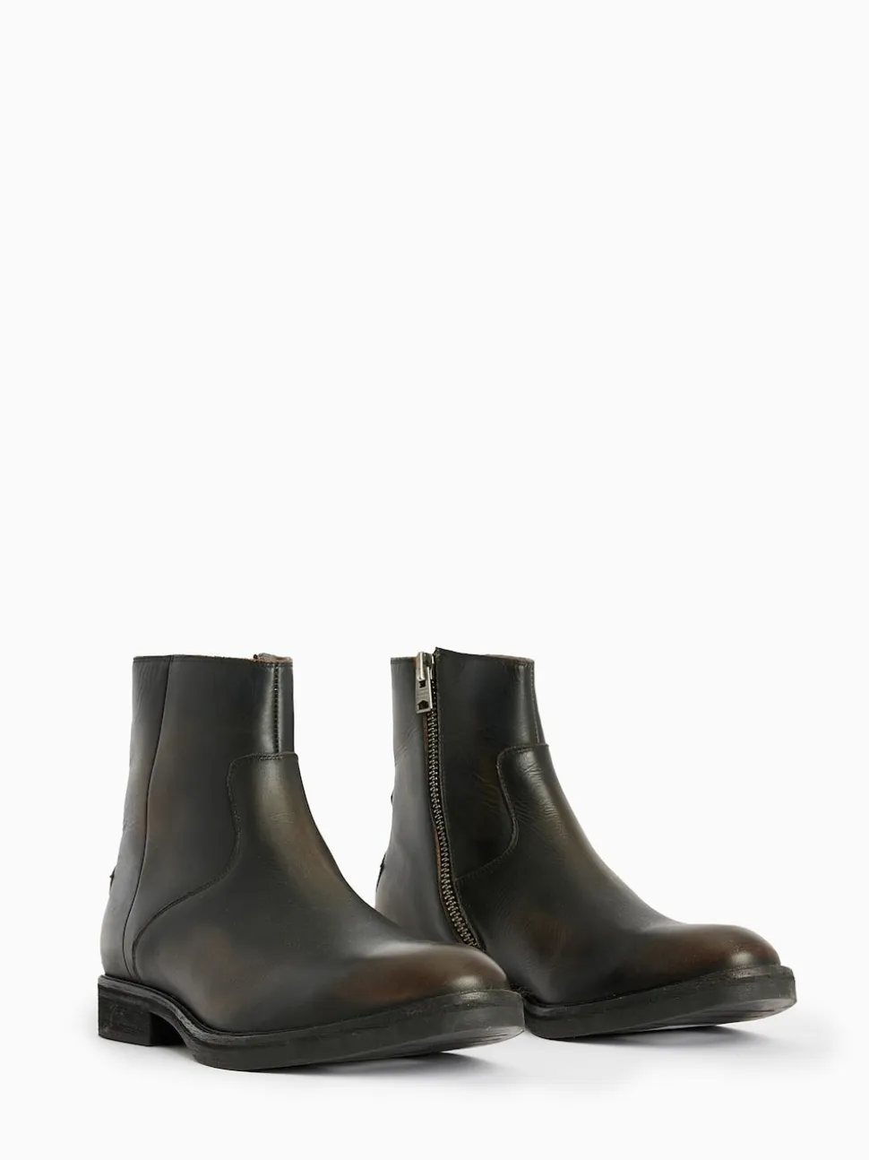 AllSaints Brown Lang Boots