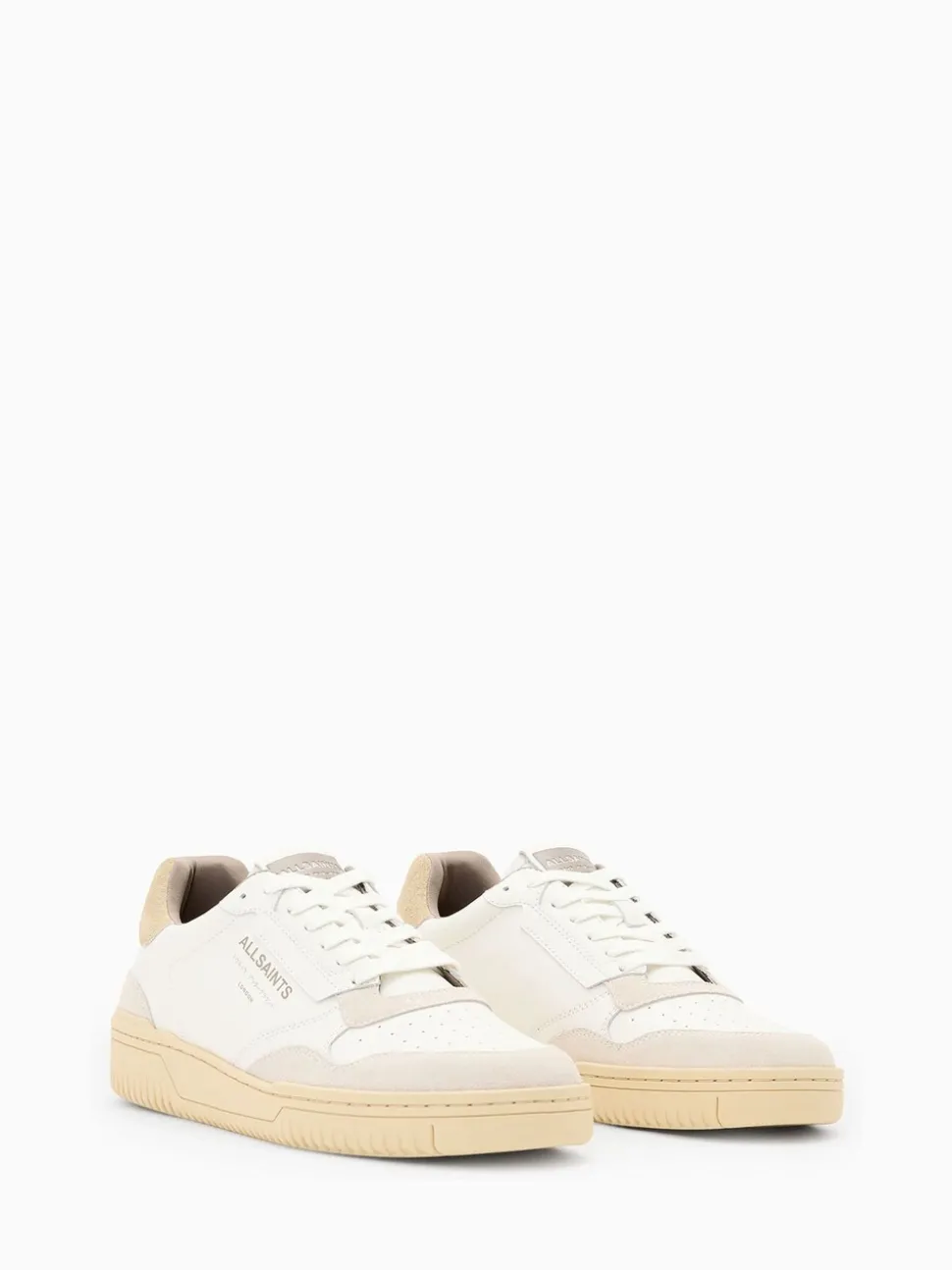 AllSaints Cream Regan Low Shoes