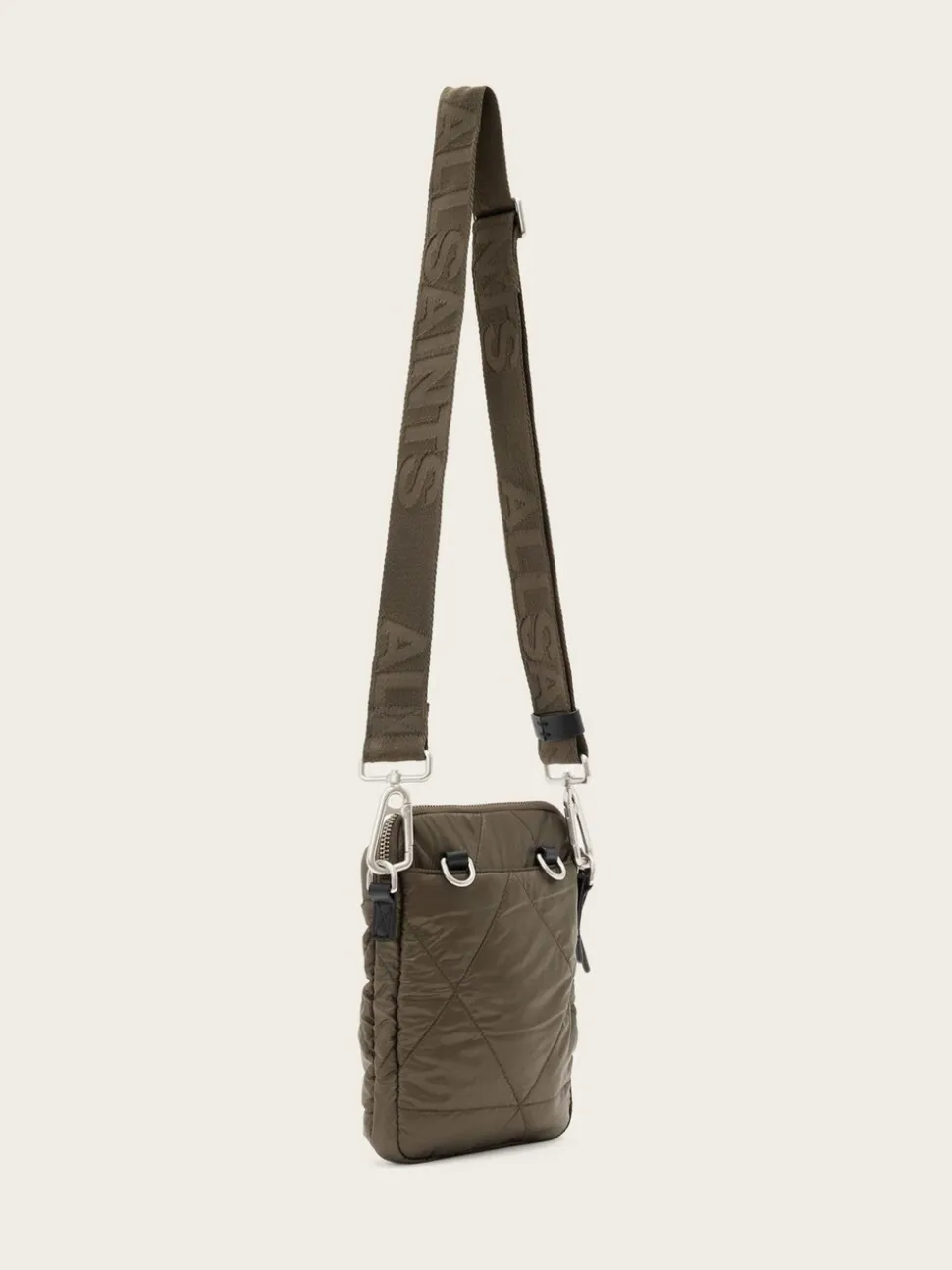 AllSaints Green Haven Quilt Pouch