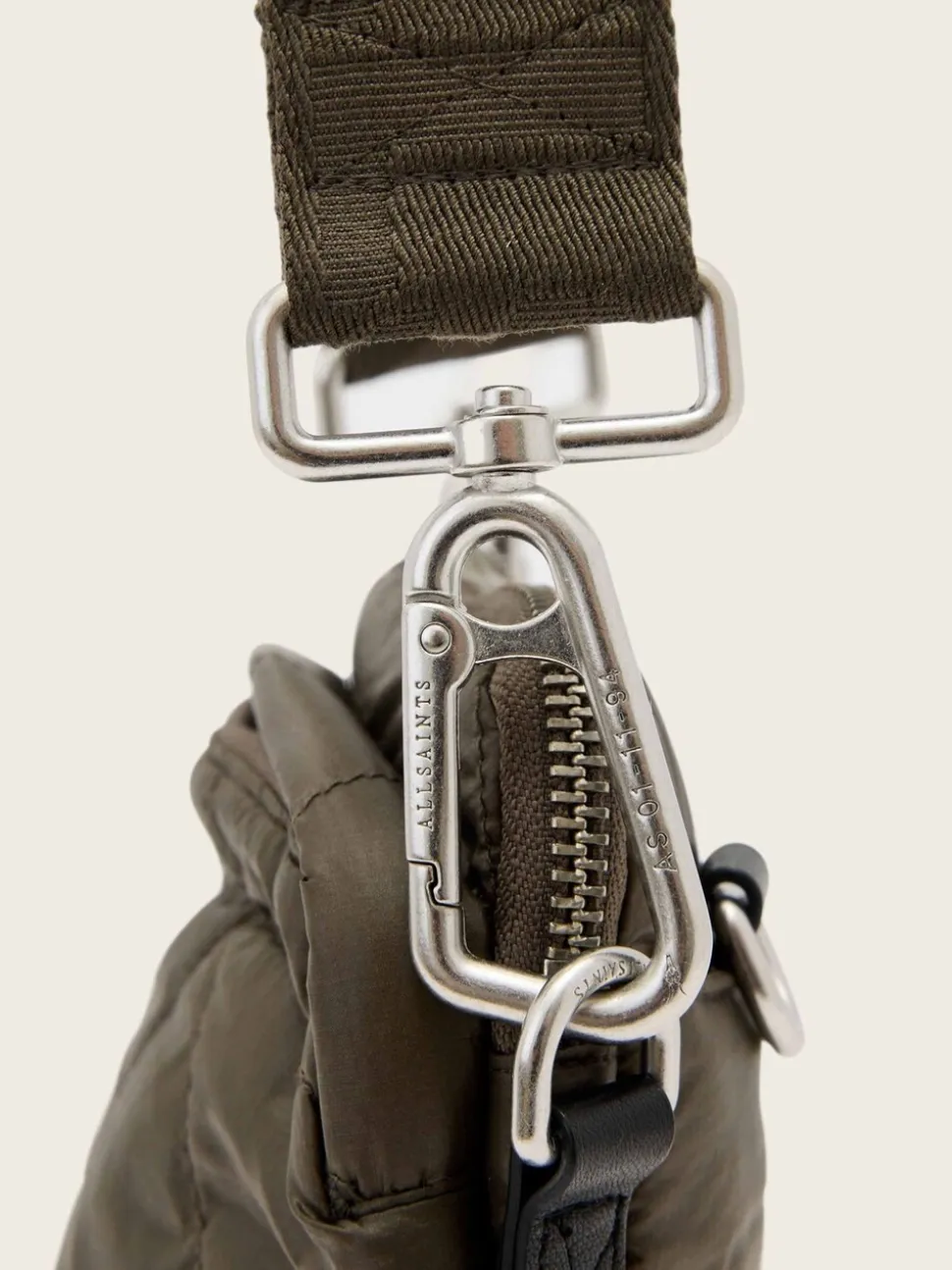 AllSaints Green Haven Quilt Pouch