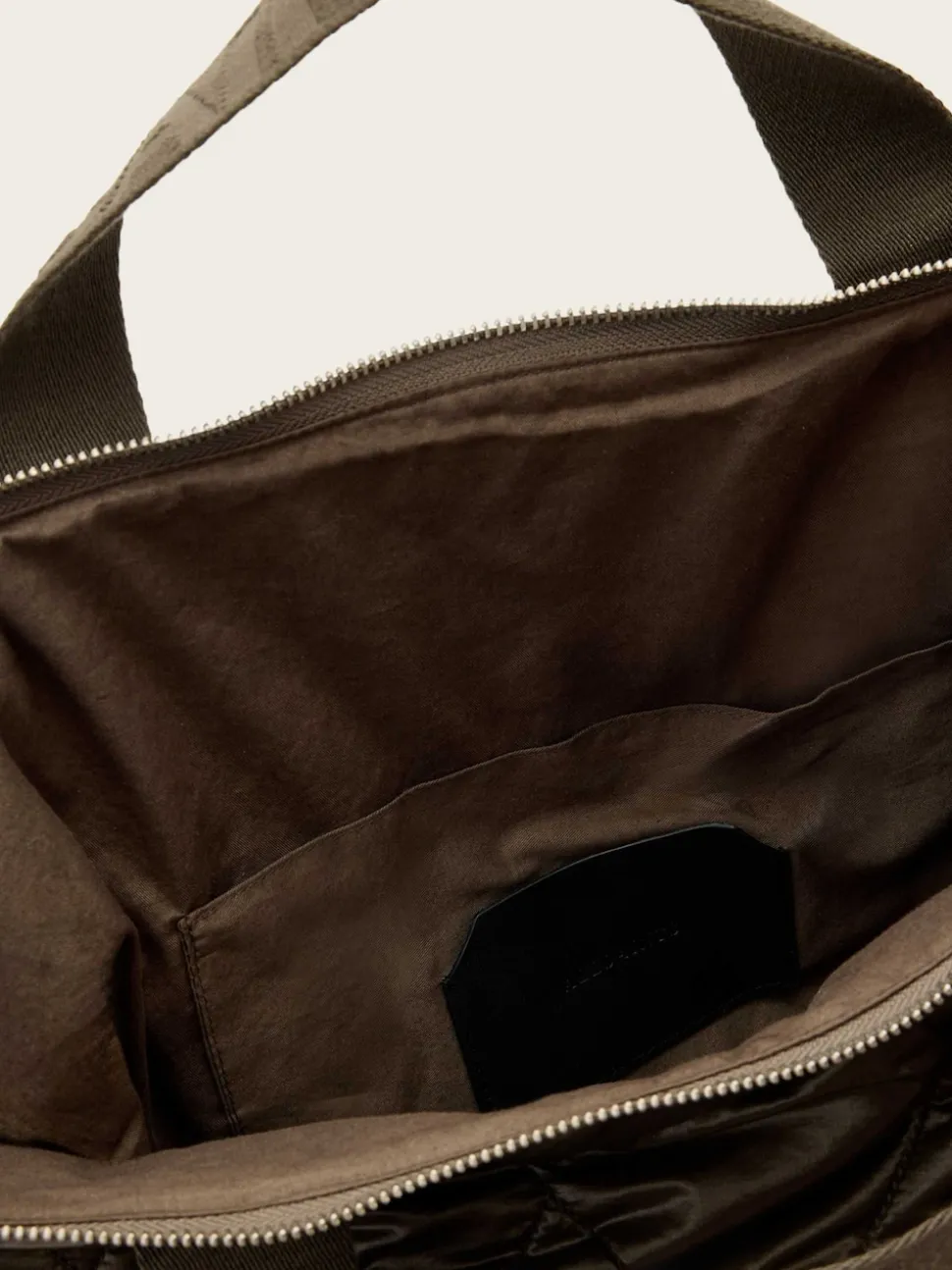 AllSaints Green Kei Quilt Backpack