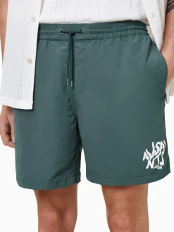 AllSaints Green Orlando Swim Shorts