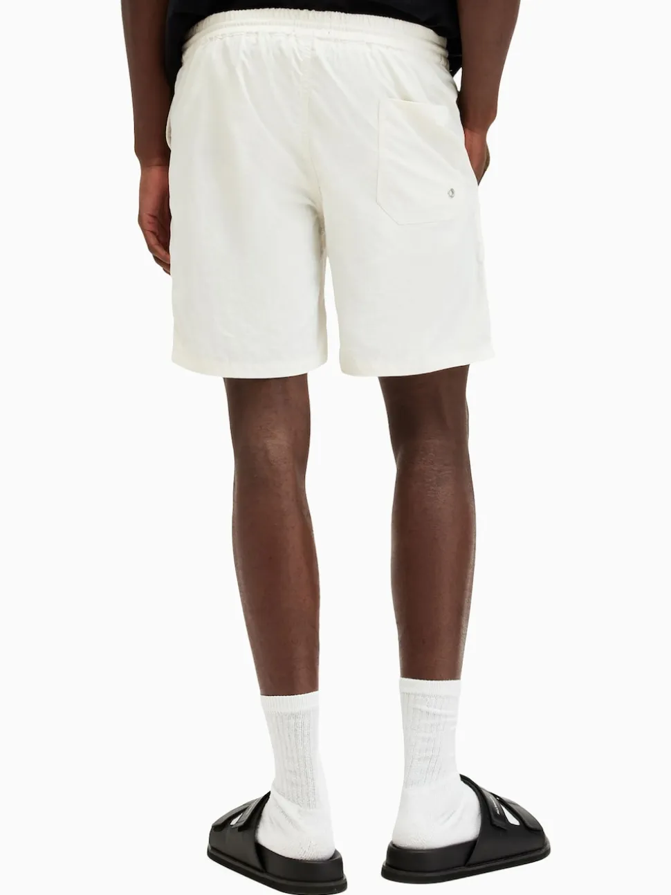 AllSaints Green Underground Swim Shorts