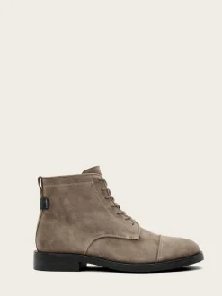 AllSaints Grey Bloom Lace Boots