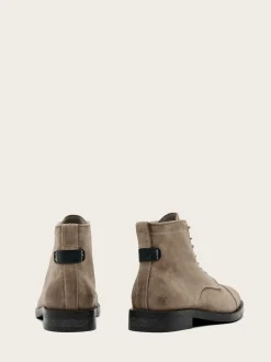 AllSaints Grey Bloom Lace Boots