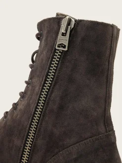 AllSaints Grey Hank Suede Boots