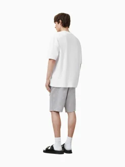 AllSaints Grey Helix Straight Leg Sweat Shorts