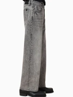 AllSaints Grey Lenny 100% Cotton Jeans