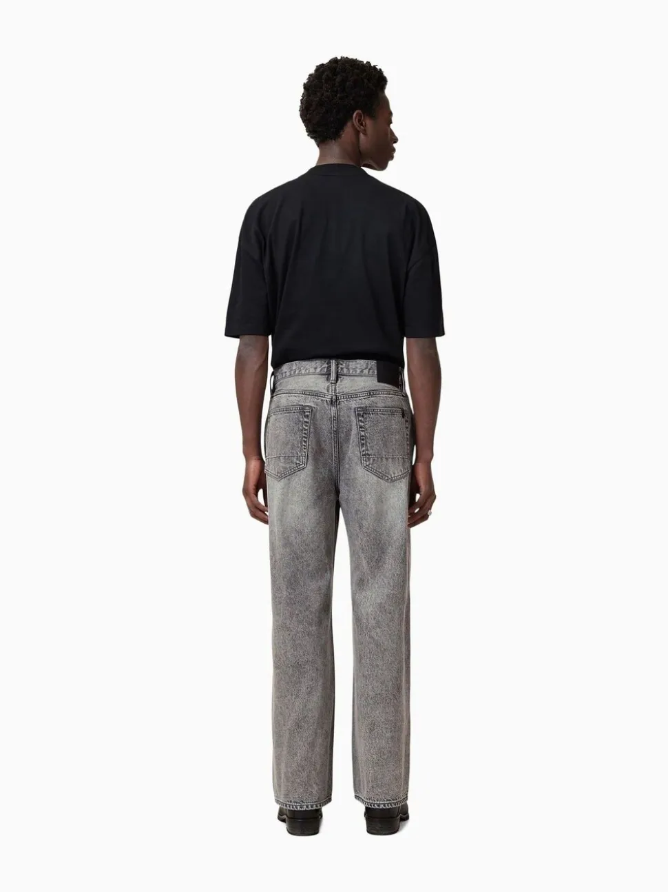 AllSaints Grey Lenny 100% Cotton Jeans