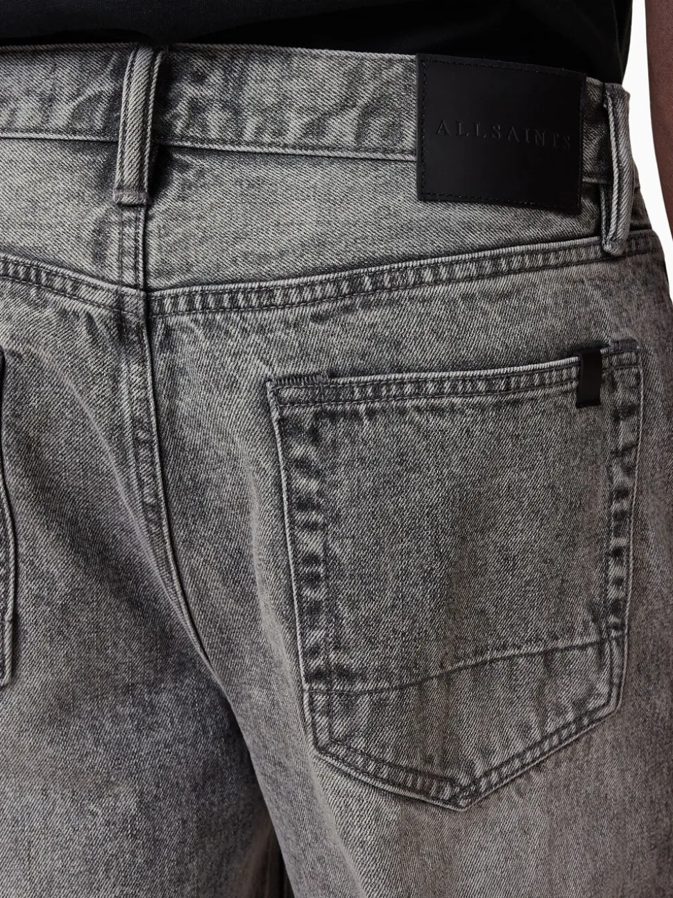 AllSaints Grey Lenny 100% Cotton Jeans