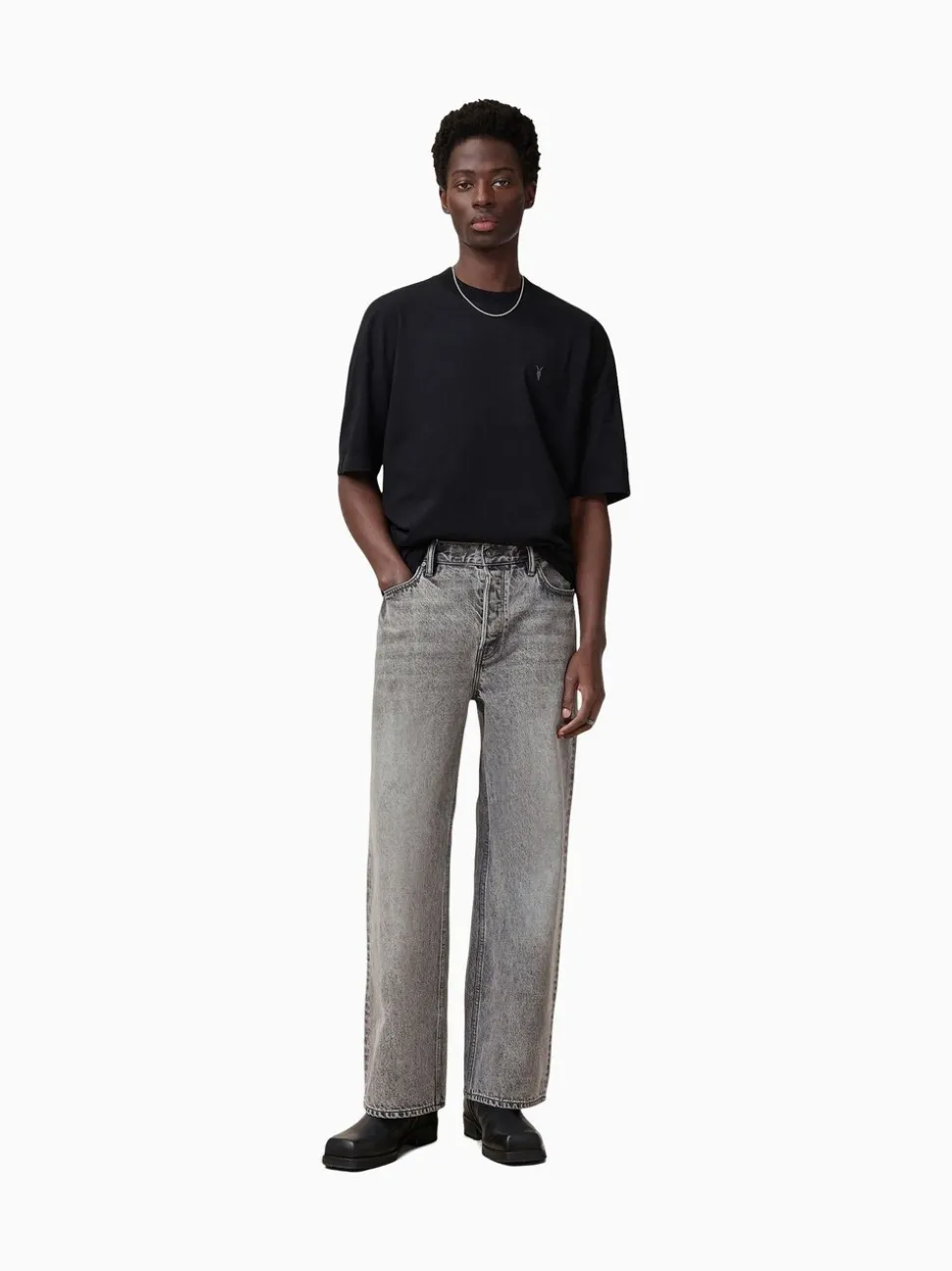 AllSaints Grey Lenny Jeans